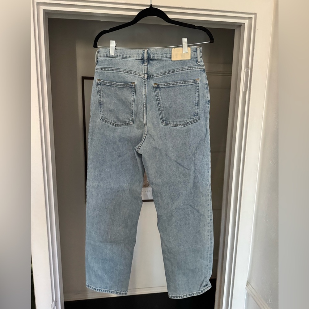 Everlane organic cotton way high jean, light wash size 29